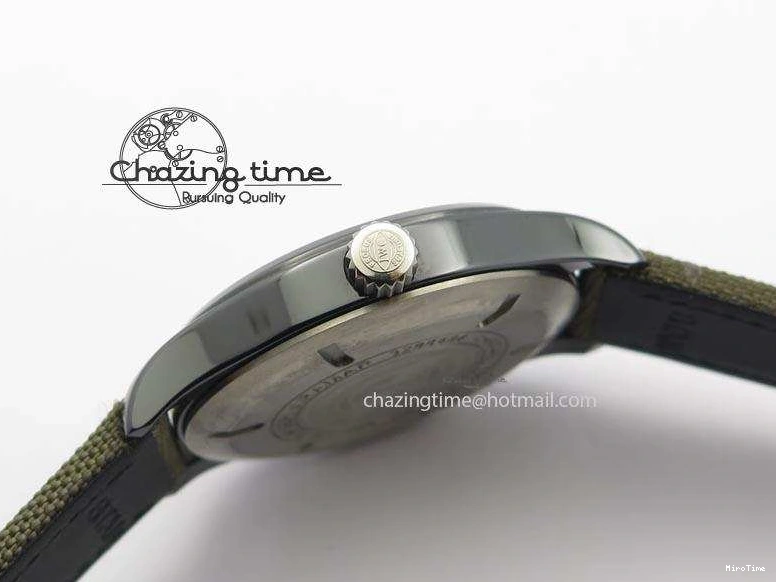 MIROTIME 0208 SunProtective MARK XVII IW324702 Real Ceramic MK Best Edition Green Dial On Green Nylon Strap A 7288